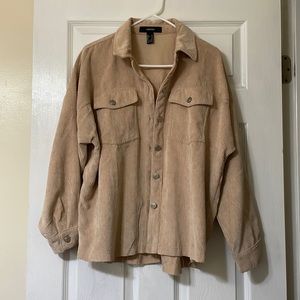 Forever 21 corduroy beige Shacket
